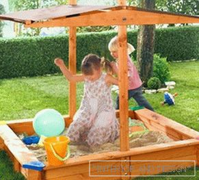 Sandbox para crianças com as próprias mãos