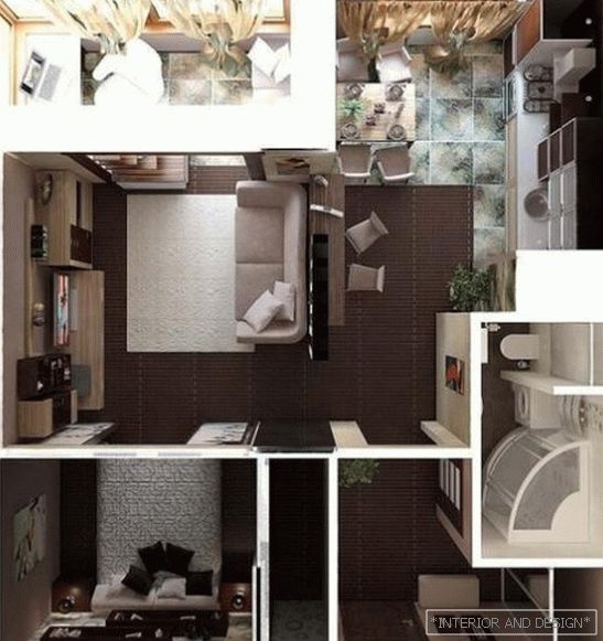 projeto de design de um quarto apartamento 4