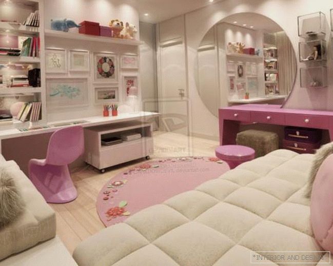 Design de quarto para uma menina