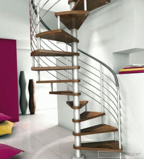 Design de escadas para o segundo andar: foto