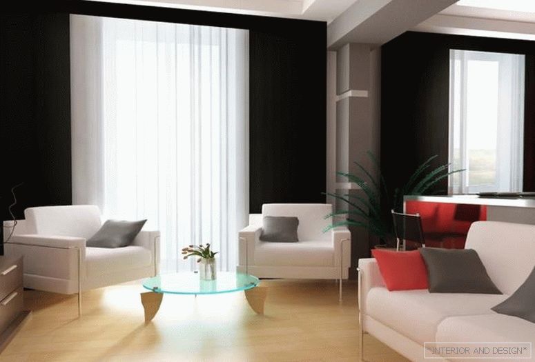 Cortinas para sala de estar em estilo moderno 7