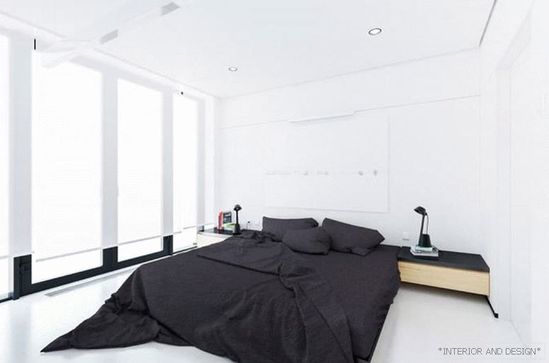 Cortinas para o quarto no estilo do minimalismo 8