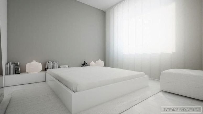 Cortinas para o quarto no estilo do minimalismo 10