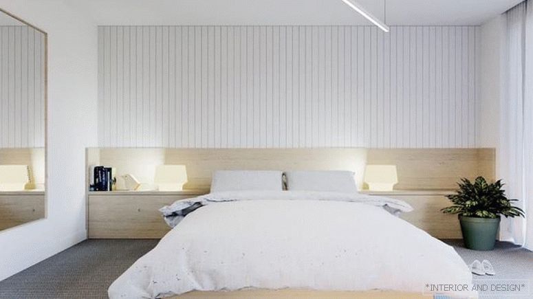 Cortinas para o quarto no estilo do minimalismo 1