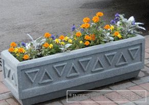 Vasos de flores concretos dos vasos de flores para cores exteriores.